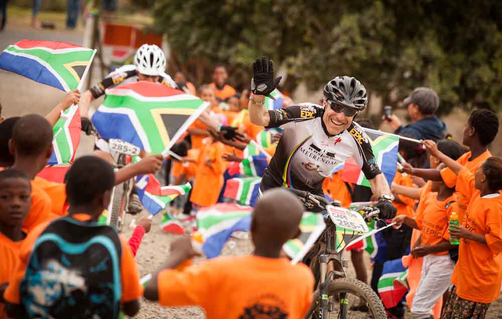 Albert Anneler during the Prologue of the 2014 Absa Cape Epic Mountain Bike stage race held at Meerendal Wine Estate in Durbanville outside Cape Town, South Africa on the 23 March 2014. Photo: Sam Clark/Cape Epic/SPORTZPICS