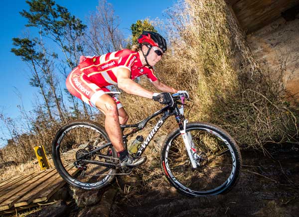 Annika Langvad of Denmark claimed a comfortable victory in the women's race of the UCI MTB Marathon World Championships on Sunday. Photo: Tobias Ginsberg/Gameplan Media