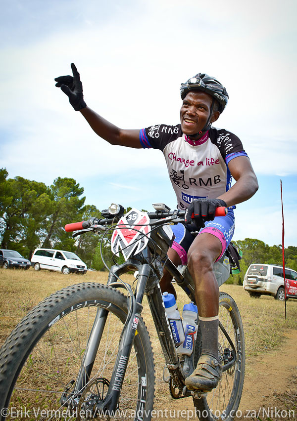 RMB Change a Life MTB Academy ace John Ntuli claimed a career defining win at the recent 1070km The Munga mountain bike race from Bloemfontein to Wellington. Photo: Erik Vermeulen