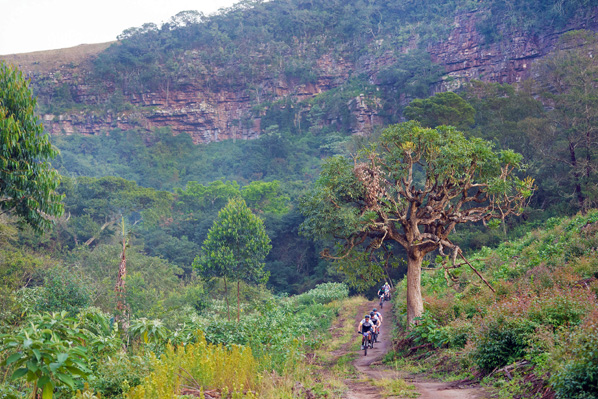 Riders were greeted to some more incredible views and trails during the third and final stage of the 2016 KAP sani2c on Saturday. Photo: Anthony Grote/Gameplan Media