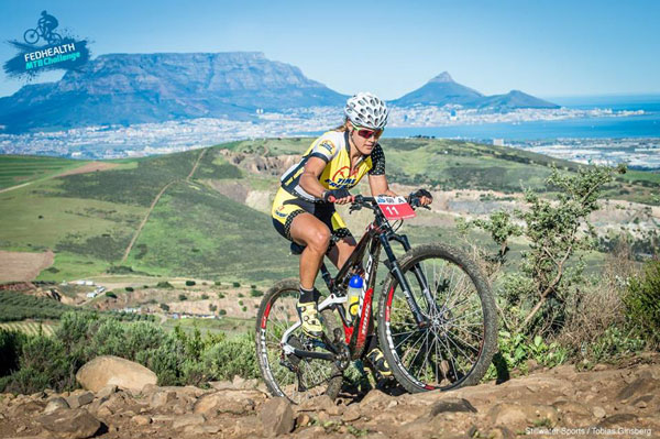 Time Freight's Vera Adrian was the lady to beat crossing the finish line first in 03 hours 19 minutes 30 seconds.  Photo: Tobias Ginsberg