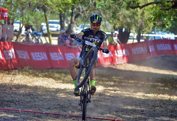 A confident Philip Buys crossing the finish line, securing the win in a time of 2hrs 25min 18sec. Photo: www.zcmc.co.za