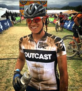 Robyn in her Outcast jersey.