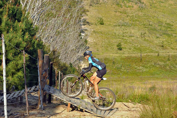 The FedGroup PE Plett incorporates large segments of mountain bike-specific trails and obstacles in the route each year. Photo: Mike Holmes