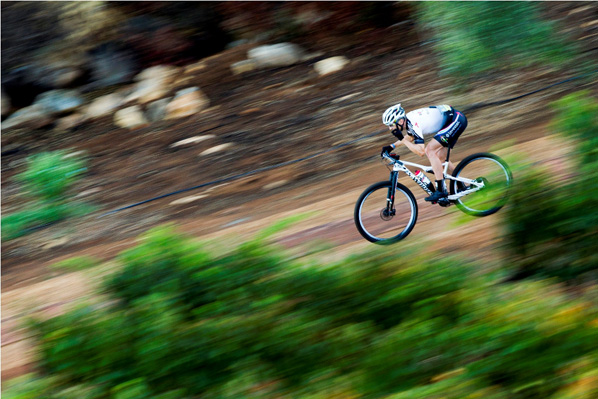 Christoph Sauser in action during the 2016 Absa Cape Epic. Photo: Gary Perkin/Cape Epic/SPORTZPICS